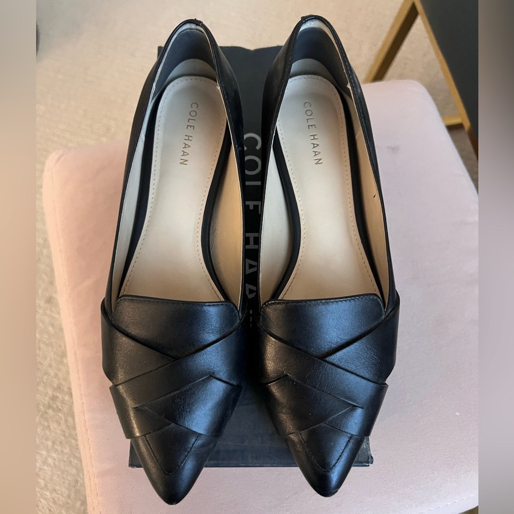 Cole Haan Women's Black Leather Flats